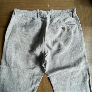 J. Crew 484 Slim Linen Natural Chinos 28x32